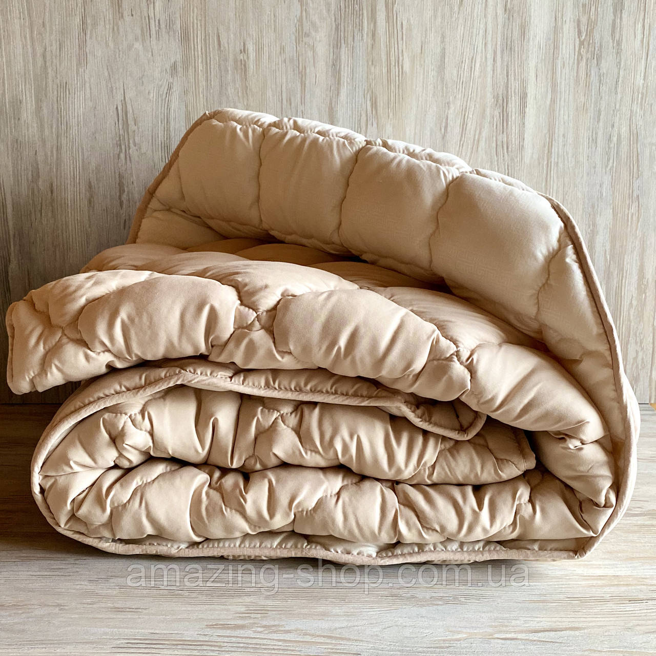 Ковдра на холофайбері "ODA" 200*220 см Тепла ковдра, наповнювач холофайбер. Стьобана ковдра ОДА, фото 1