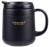 Термокружка Pinkah PJ-3522 340 мл, сіра, фото 5