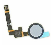Шлейф для Google Pixel 2 (G011A), з сканером відбитка пальця, сіро-синього кольору, Kinda Blue