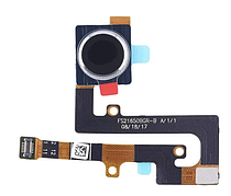 Шлейф для Nokia 7.1 TA-1100/TA-1097/TA-1085/TA-1095/TA-1096, зі сканером відбитка пальця, чорного кольору