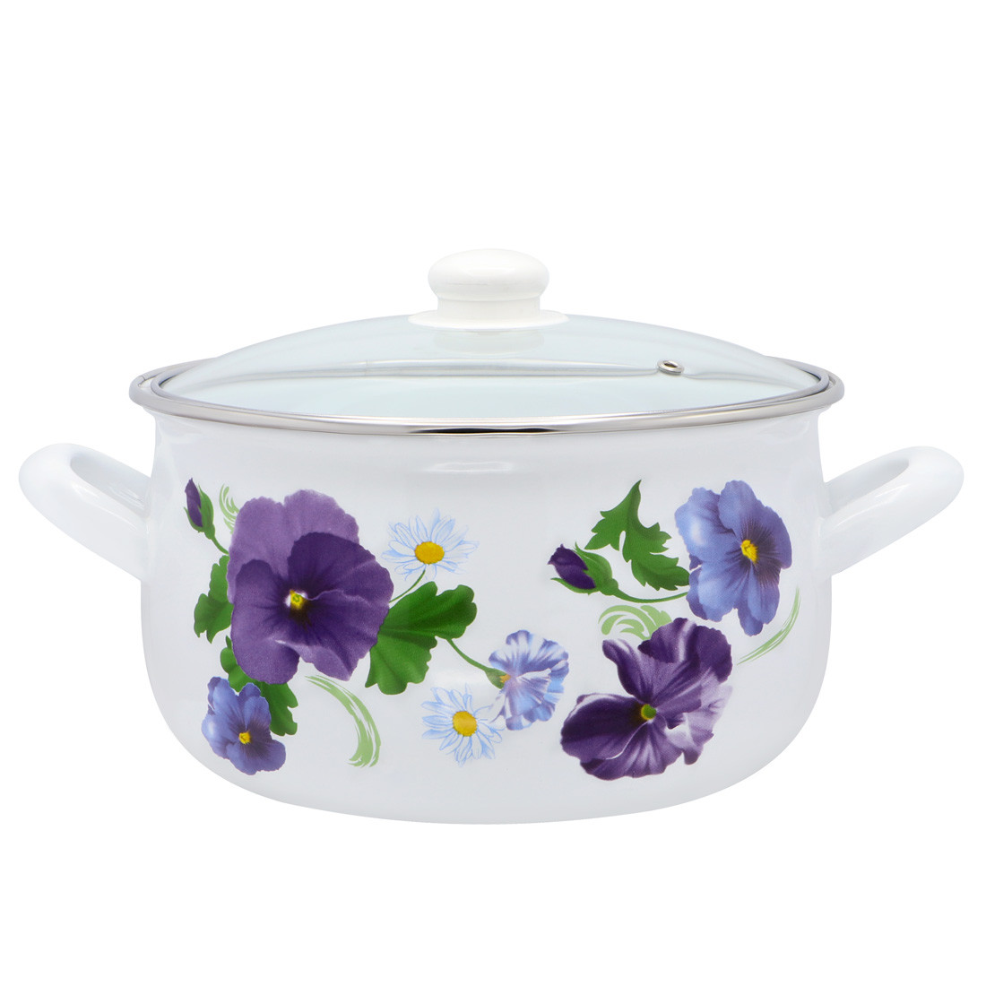 Каструля емальована 5,7 л "Фіалка" 2999