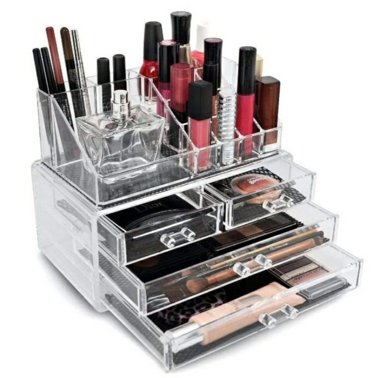 Акриловий органайзер для косметики DRESSING CASE W/4 DRAWER
