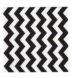 Серветки паперові "Зігзаг", 20 шт., розмір - 33х33 см, Польща, колір - чорний з білим