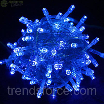 Гірлянда Діод 100LED RD-9031 Дріт — білий, Колір ламп — Синій 183760, фото 3