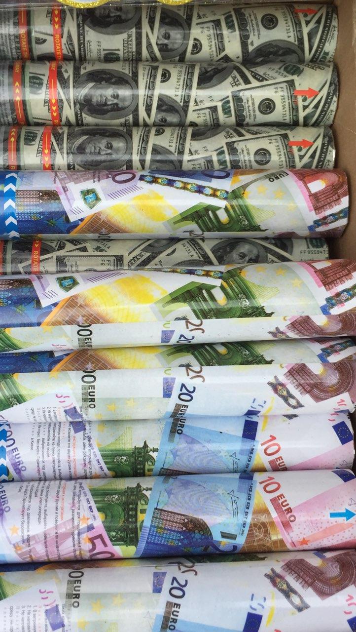 Пневмохлопавка "Доллар Євро" 30см