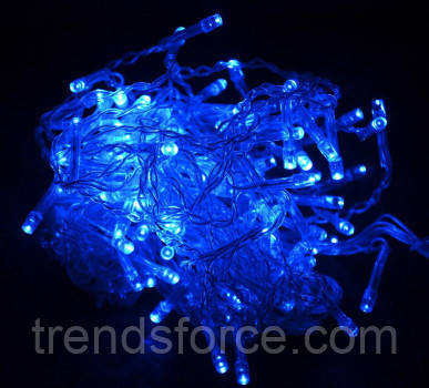Гірлянда Діод 300 LED RD-9033 Провід — Білий, Колір ламп — Синій 183762, фото 1