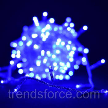 Гірлянда Діод 300 LED RD-9033 Провід — Білий, Колір ламп — Синій 183762, фото 3
