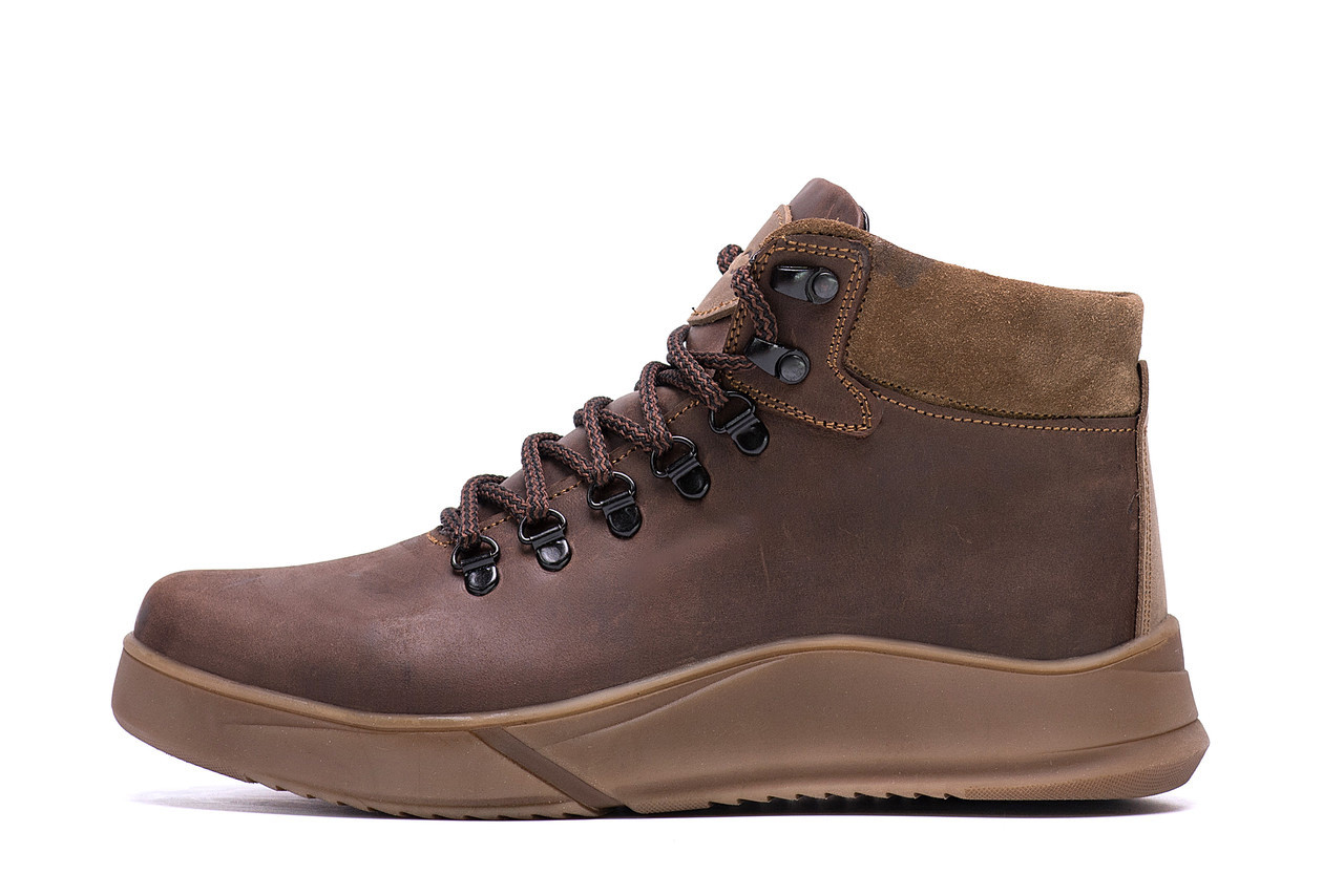 Чоловічі зимові шкіряні черевики Yurgen brown Style