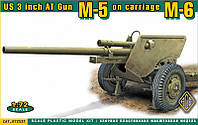 Пластикова модель 1/72 ACE 72531 гармата American 3-inch anti-tank gun on the carriage M6 (later version)