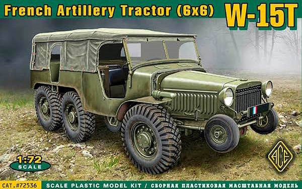Пластикова модель 1/72 ACE 72536 Французький автомобіль French WW2 Artillery tractor (6x6) W15T
