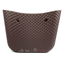 Корпус Ромб для сумки Classic, коричневий