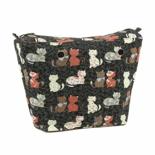 Джинсова підкладка для сумки classic, Коти, фото 1