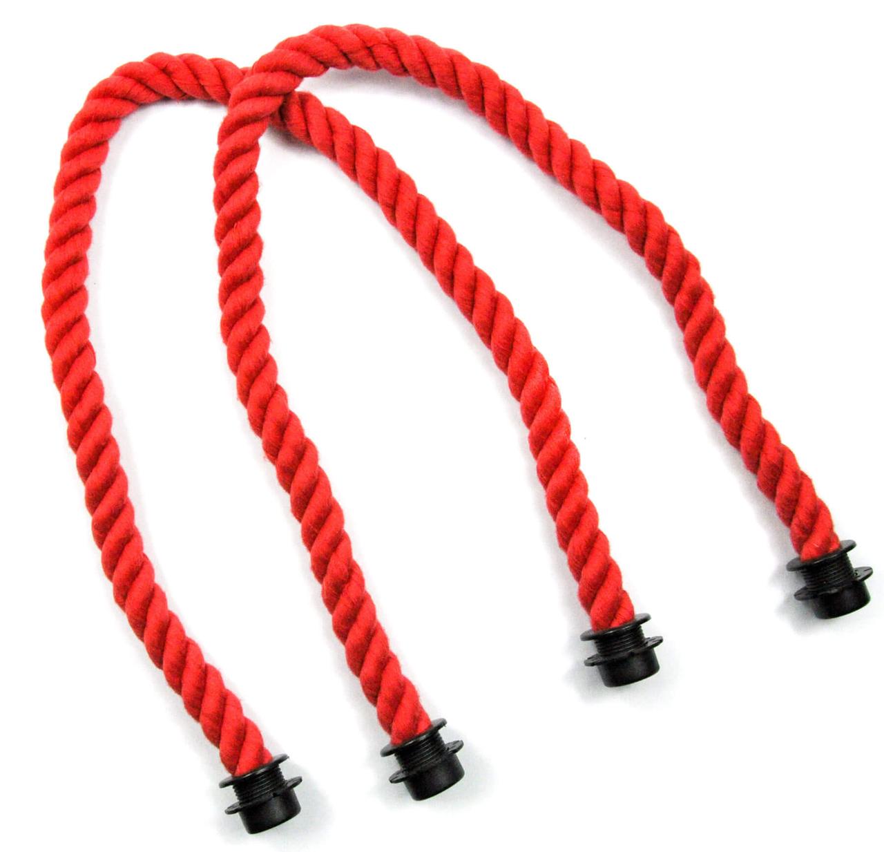 Ручки канати 65 см для сумки-конструктор, червоні, фото 1
