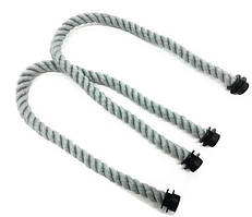 Ручки канати 65 см для сумки-конструктор, сірі