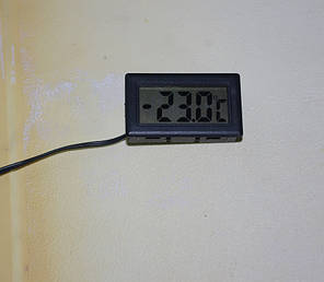 Термометр із виносним датчиком 1 метр, вбудований, фото 2