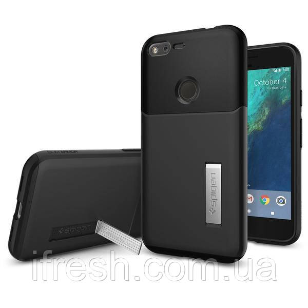 Чохол Spigen для Google Pixel XL Slim Armor, Black, фото 1