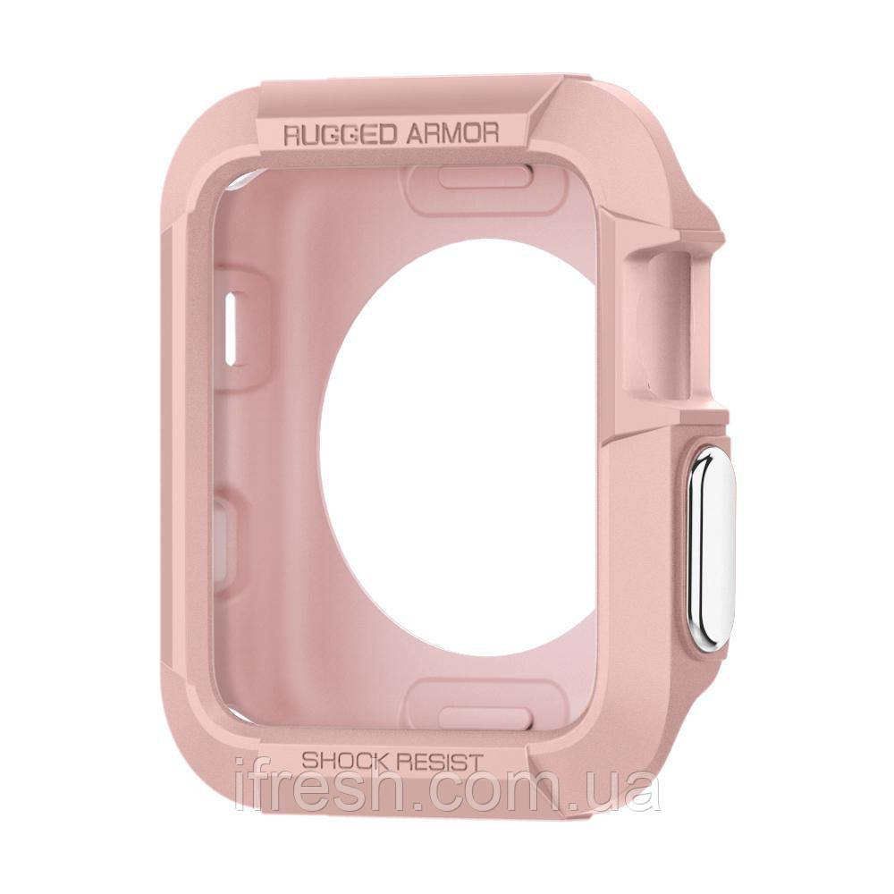 Чехол Spigen для Apple Watch Rugged Armor (42mm), Rose Gold (059CS23328), фото 1