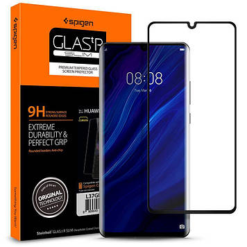 Захисне скло Spigen для Huawei P30 Pro GLAS.tR Full Cover, Black (L37GL25745)