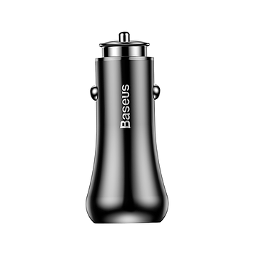 АЗУ Baseus Gentry Dual-U Quick Charge 2.4A, Black (CCALL-GC01)