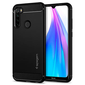 Чохол Spigen для Xiaomi Redmi Note 8T Rugged Armor, Black (ACS00693)