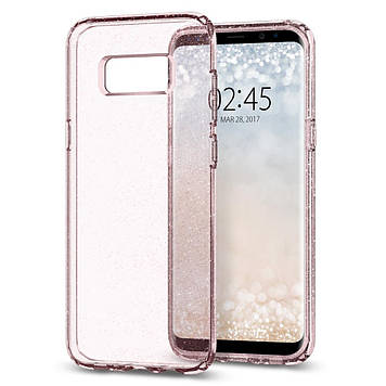 Чохол Spigen для Samsung S8 Liquid Crystal Glitter, Rose Quartz