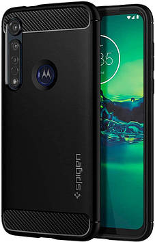Чохол Spigen для Moto G8 Plus Rugged Armor, Matte Black (ACS00605)