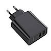 Сетевое ЗУ Baseus Speed Dual QC3.0 Quick charger U+U 30W EU, Black (CCFS-E01), фото 4