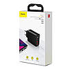 Сетевое ЗУ Baseus Speed Dual QC3.0 Quick charger U+U 30W EU, Black (CCFS-E01), фото 5
