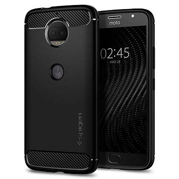 Чехол Spigen для Moto G5S Plus Rugged Armor, Black (M12CS22017)