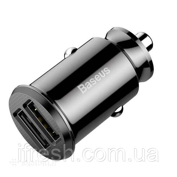 АЗУ Baseus Grain Car Charger 3.1А 2USB, Black (CCALL-ML01)