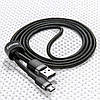 Кабель USB Baseus Cafule MicroUSB 1.5A 2m, Gray+Black (CAMKLF-CG1), фото 4