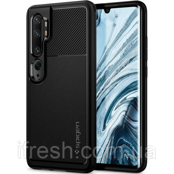 Чехол Spigen для Xiaomi Mi Note 10 Pro / Note 10 Rugged Armor, Black (ACS00603)