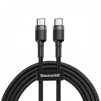Кабель USB Baseus Cafule Type-C 3A 2m, Black+Gray (CATKLF-HG1)