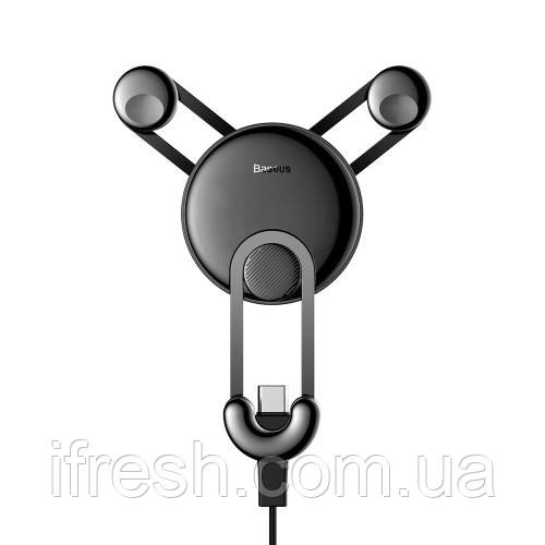 Автотримач Baseus YY Car Mount Type-C, Black (SUTYY-01)