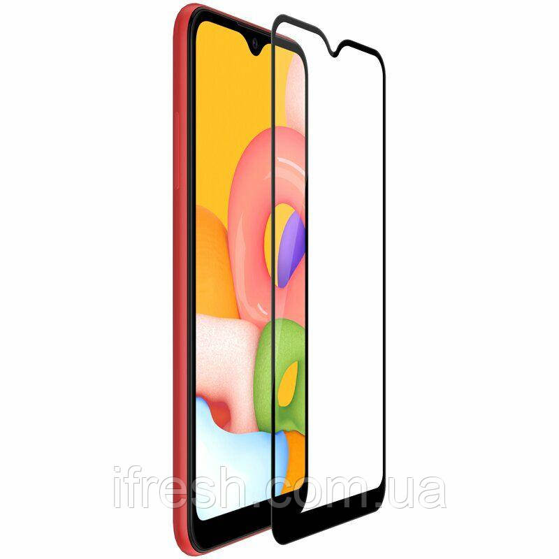 Захисне скло Lion для Samsung Galaxy A01 3D Perfect Protection Full Glue, Black, фото 1