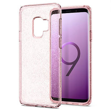 Чохол Spigen для Samsung S9 Liquid Crystal Glitter, Rose Quartz