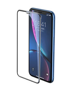 Захисне скло 5D King Kong для iPhone 11/XR із захисною сіткою на динамік, Black