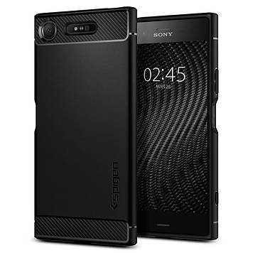Чехол Spigen для Sony Xperia XZ1 Rugged Armor, Black (G11CS22411)