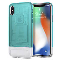 Чехол Spigen для iPhone X Classic C1, Bondi Blue (057CS23194)