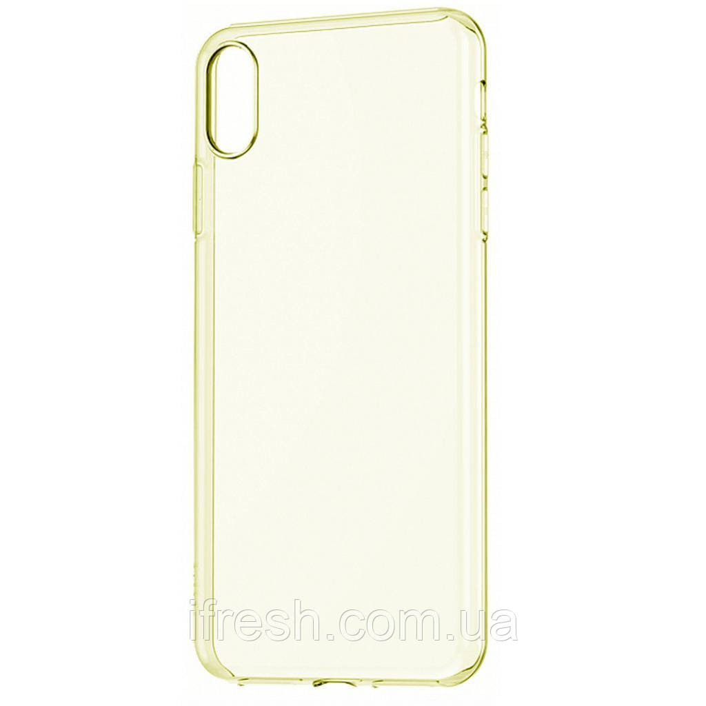 Чехол Baseus для Apple iPhone XS MAX Simple Series, Transparent Gold (ARAPIPH65-B0V)