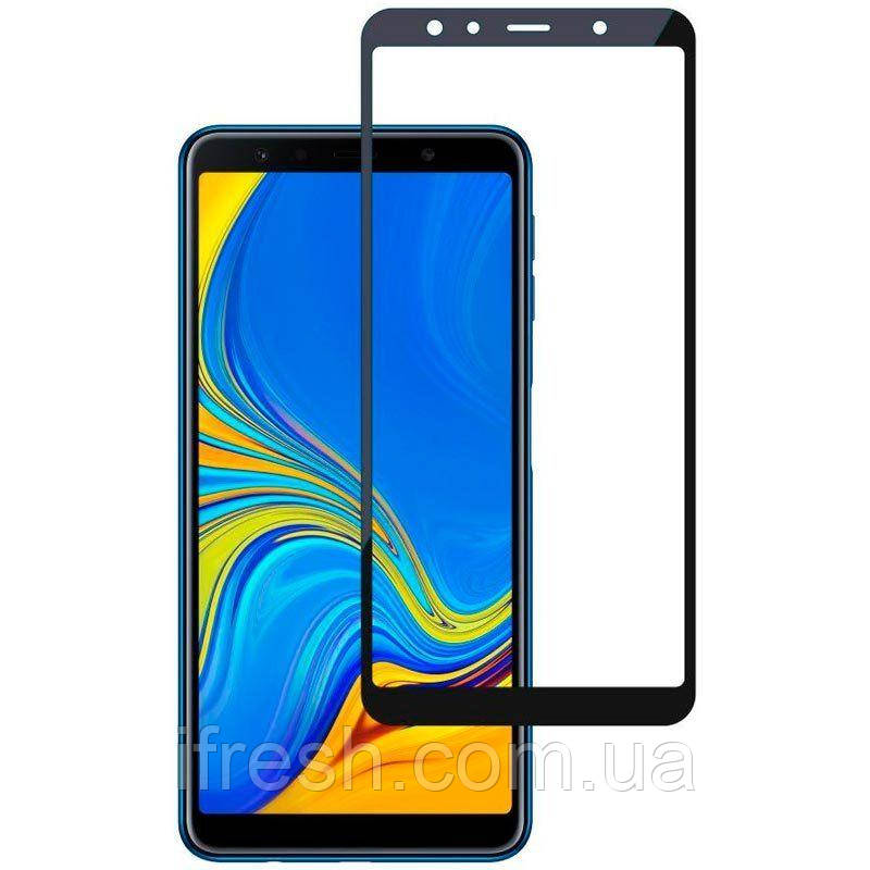Захисне скло Lion для Samsung Galaxy A7 2018 (A750) 3D Perfect Protection Full Glue, Black, фото 1