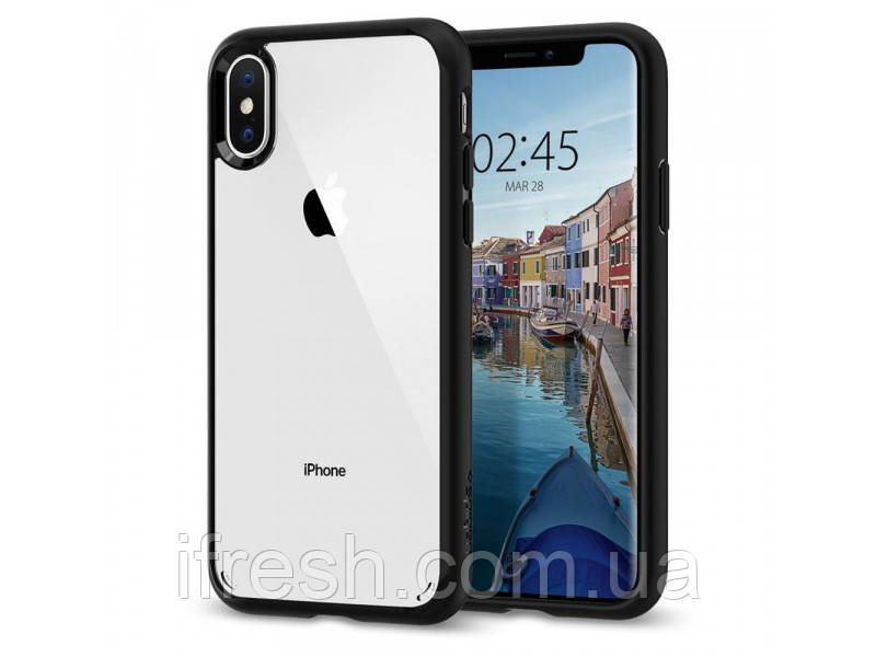 Чохол Spigen для iPhone XS/X Ultra Hybrid, Matte Black (063CS25116)