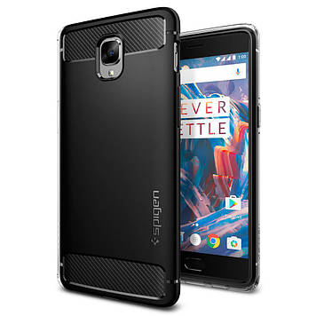Чохол Spigen для OnePlus 3 / 3T Rugged Armor, Black (K03CS20615)