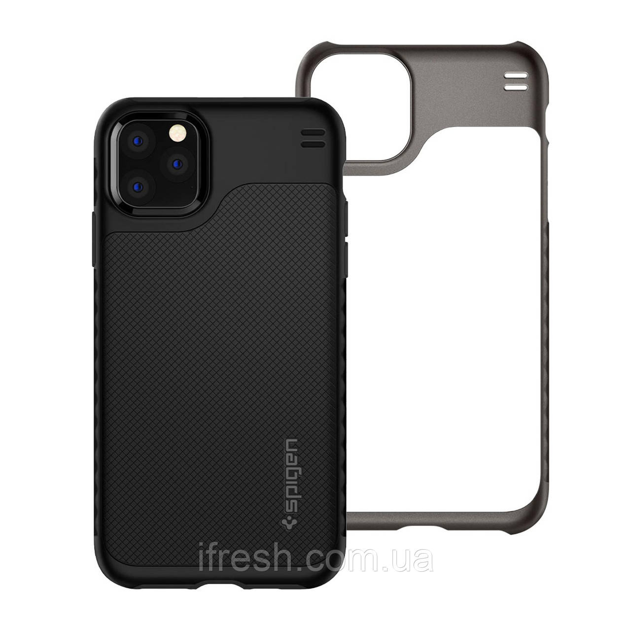 Чохол Spigen для iPhone 11 Pro Hybrid NX, Matte Black (ACS00286), фото 1
