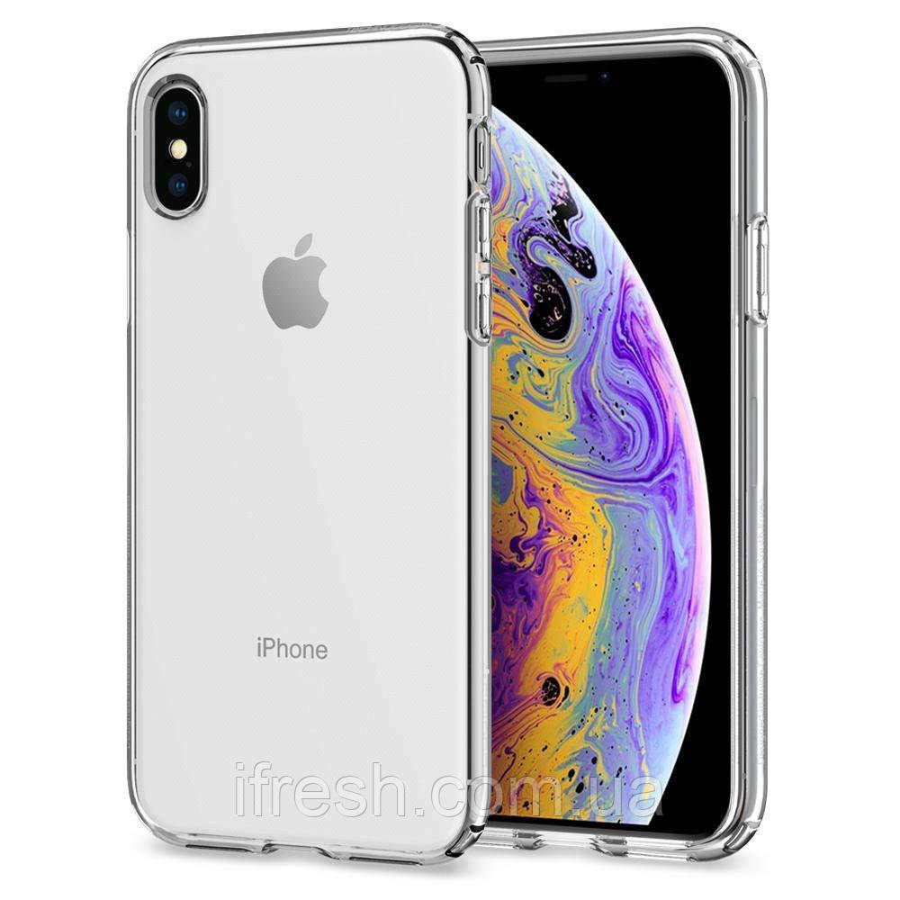 Чохол Spigen для iPhone XS/X Liquid Crystal, Crystal Clear (063CS25110)