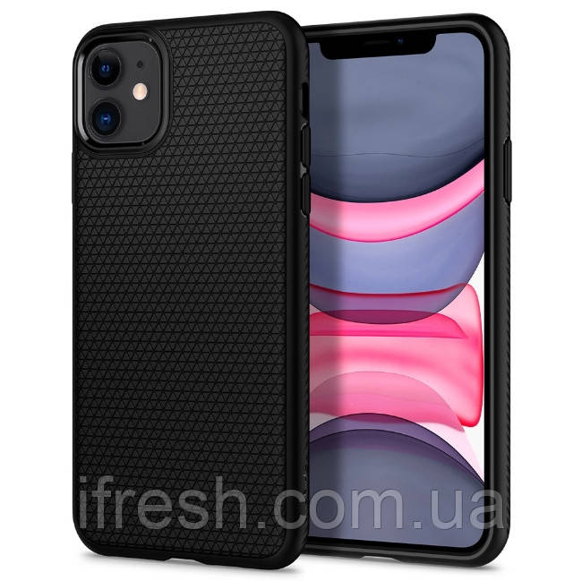 Чохол Spigen для iPhone 11 - Liquid Air, Matte Black (076CS27184)