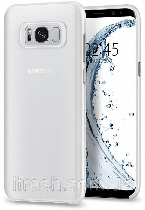Чохол Spigen для Samsung Galaxy S8 Air Skin, Soft Clear (565CS21627), фото 1