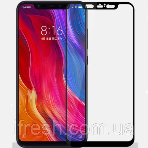 Захисне скло Lion для Xiaomi Mi 8 / Mi 8 Pro 3D Perfect Protection Full Glue, Black