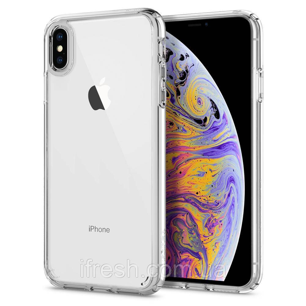 Чохол Spigen для iPhone XS Max - Ultra Hybrid, Crystal Clear (065CS25127)