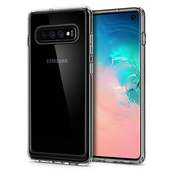 Чохол Spigen для Samsung Galaxy S10 Crystal Hybrid, Crystal Clear (605CS25661)